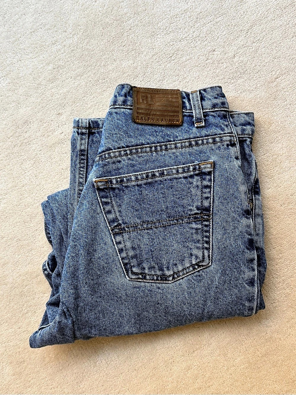 Polo Ralph Lauren Straight-Leg Blue Jeans
